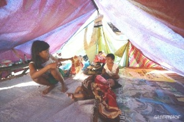 Recycling Tarpaulins, saving lives by sheltering Typhoon Pablo Victims